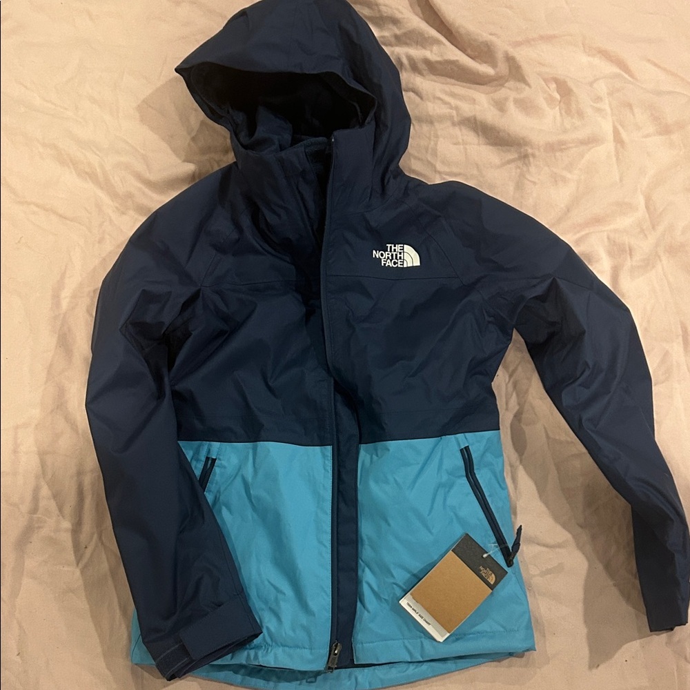The North Face Kids Two-Tone Blue triclimate jacket